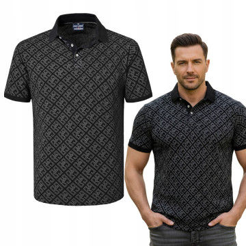 POLO Koszulka Męska CZARNA...