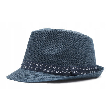 Letni kapelusz męski granat...