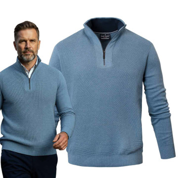 SWETER Męski z Rozpinanym...