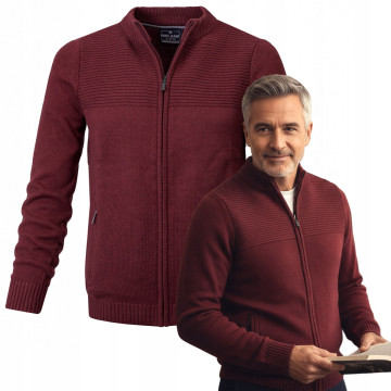 SWETER Męski ROZPINANY...